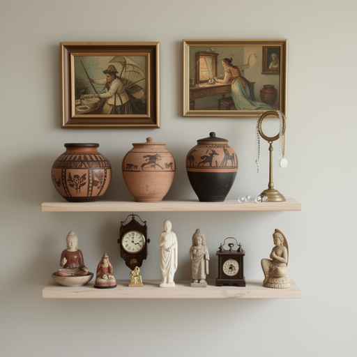 Collection of estate items with some flagged as needing professional appraisal